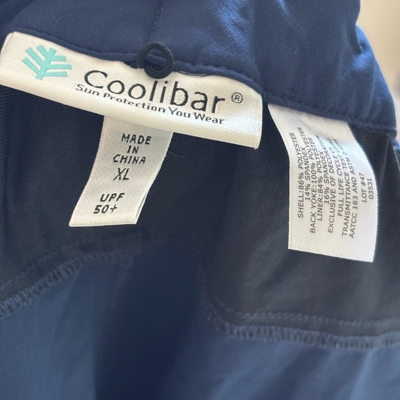 Coolibar Men's Calasa Tech Swim Trunks Size XL Navy UPF 50+ - Picture 12 of 14